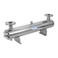 2017 Flange-connection over flow & multi tubes Stainless steel water treatment UV sterilizer