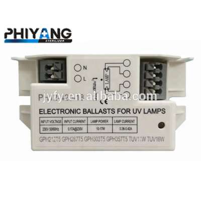 Hot Selling 10W-17W T5 230V Ultraviolet Light Electronic Ballast for 254nm uvc Lamp